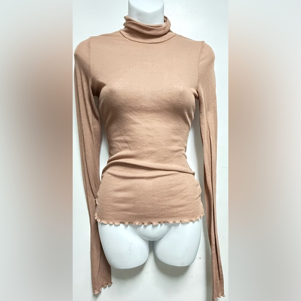 Intimately Free People Beige Knit Turtleneck